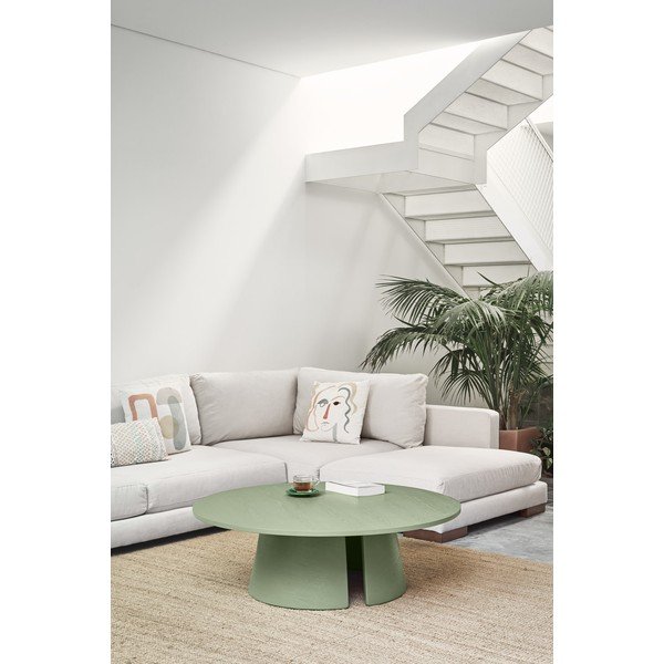 Zelený konferenčný stolík Teulat Cep, ø 110 cm-image-1