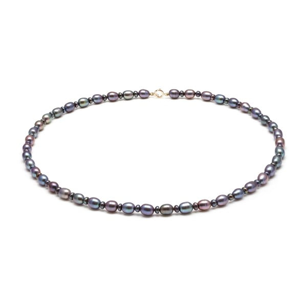 Fialový perlový náhrdelník GemSeller Mans