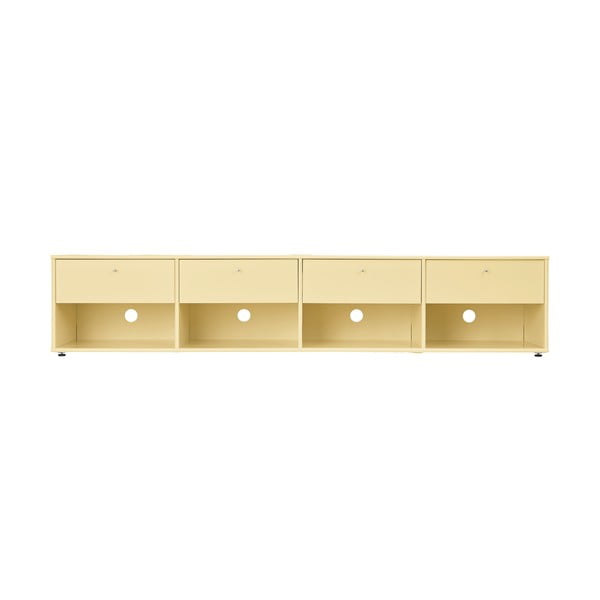 Svetložltý TV stolík 214x45 cm Mistral – Hammel Furniture