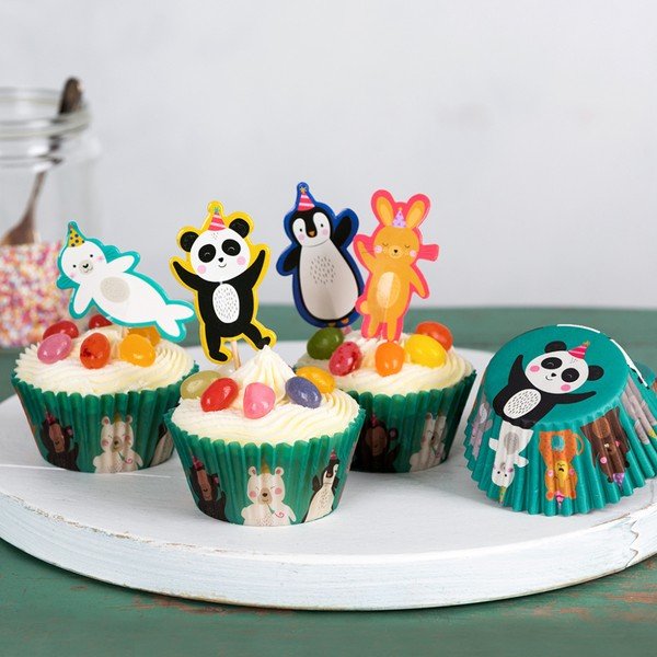 Set na zdobenie cupcakov Rex London Party Animals-image-1