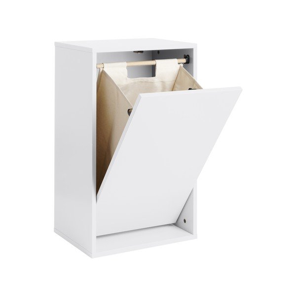 Biely nástenný kôš na bielizeň Laundry Box – ReCollector