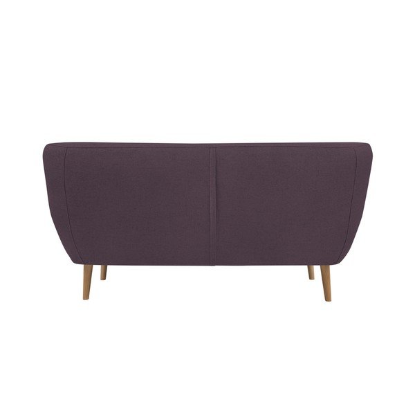 Žltá dvojmiestna pohovka so svetlými nohami Mazzini Sofas Sicile-image-1