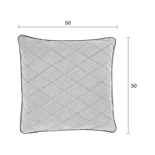 Červený vankúš s výplňou Zuiver Diamond, 50 × 50 cm-image-2