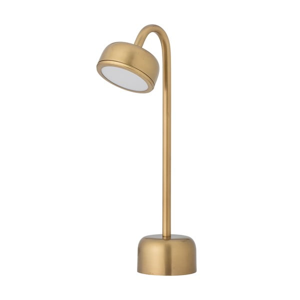 LED stmievateľná stolová lampa v zlatej farbe s kovovým tienidlom (výška 35,5 cm) Niko – Bloomingville