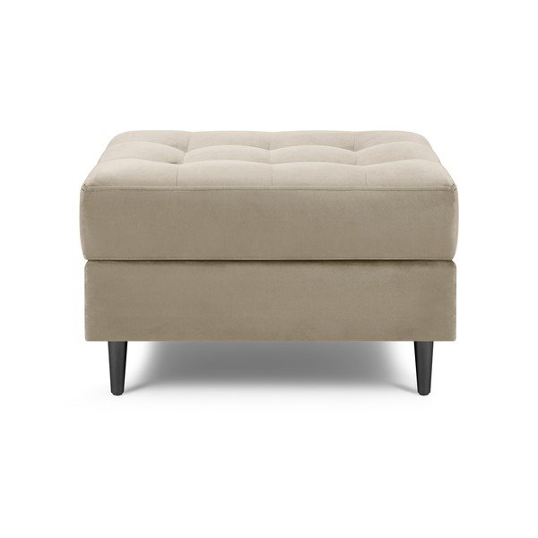 Béžová zamatová podnožka Milo Casa Santo-image-1