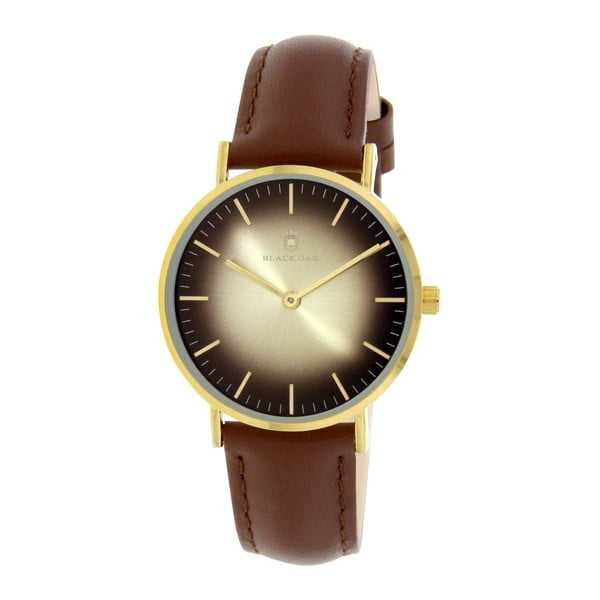 Hnedo-zlaté dámske hodinky Black Oak Time