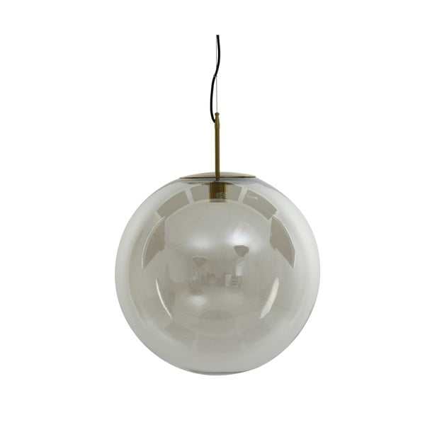 Závesné svietidlo v bronzovej farbe so skleneným tienidlom ø 48 cm Medina – Light & Living