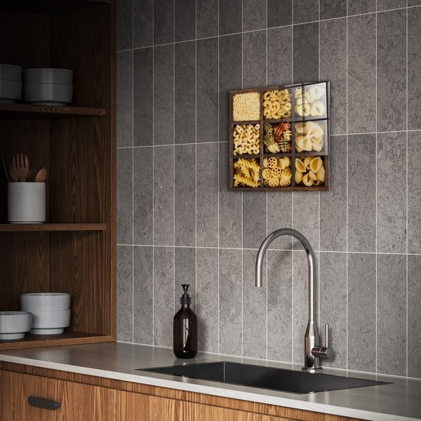 Sklenený obraz 30x30 cm Pasta Box – Styler-image-1