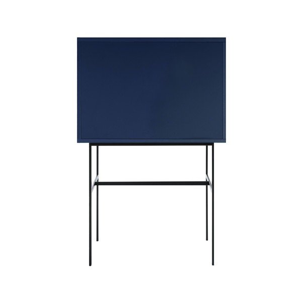 Tmavomodrá vitrína s posuvnými dverami 70x109x40 cm Lekko – noo.ma-image-4