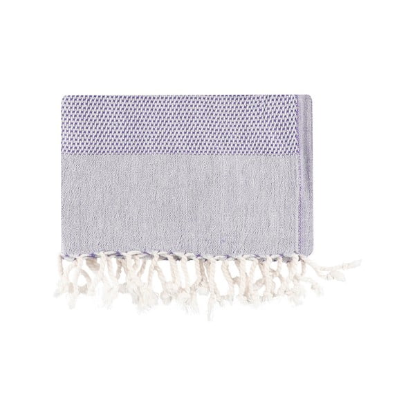 Bavlnená plážová deka v levanduľovej farbe 90x175 cm Retro – Foutastic-image-2