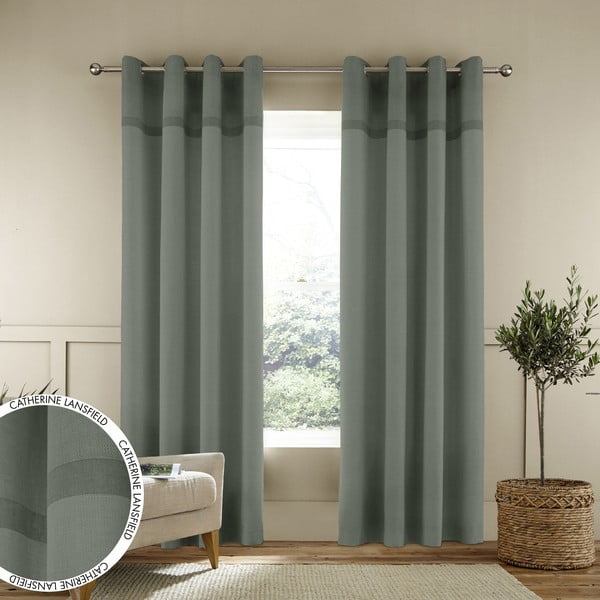 Zelené závesy v súprave 2 ks 229x168 cm Living Melville - Catherine Lansfield-image-3