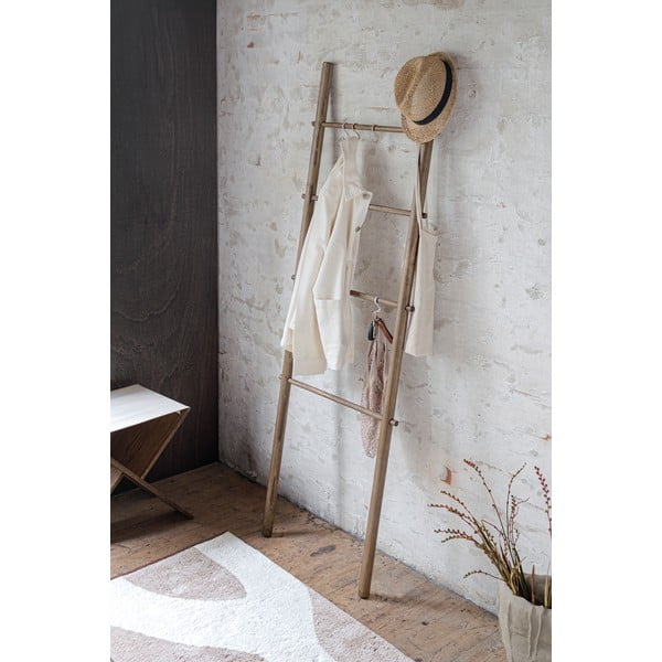 Hnedý drevený rebrík na uteráky Roots – Mette Ditmer Denmark-image-1