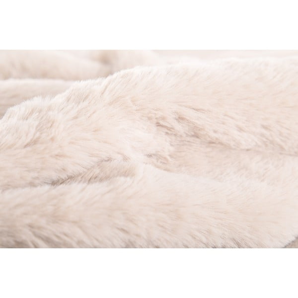 Bielobéžová deka z umelej kožušiny 150x200 cm Ruby – Tiseco Home Studio-image-1