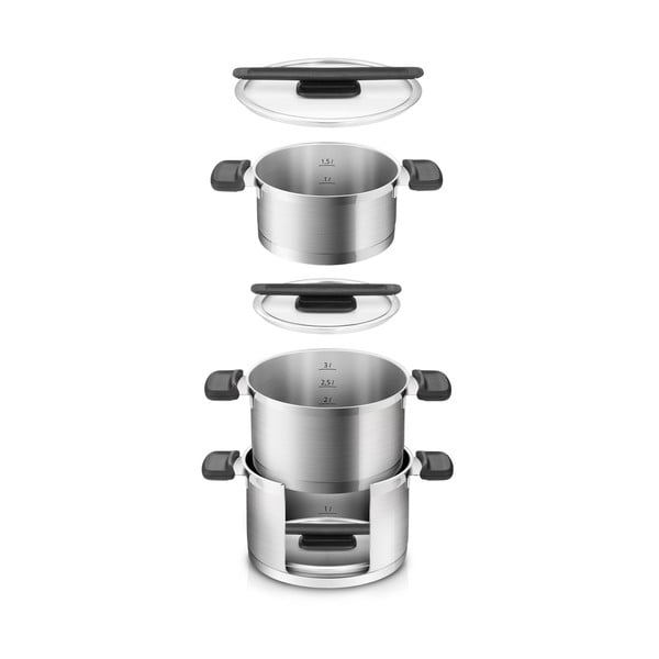 Nerezová súprava riadu 6 ks Compact – Tescoma-image-2