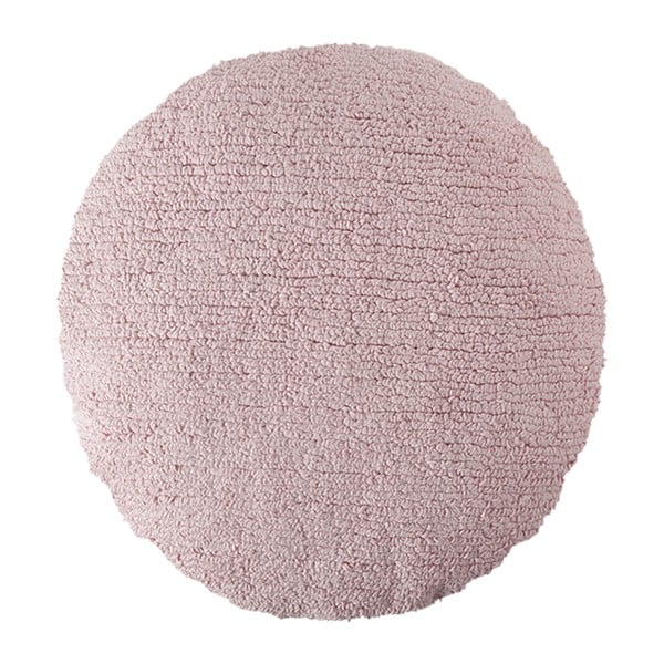 Ružový bavlnený ručne vyrobený vankúš Lorena Canals Big Dot, priemer 50 cm