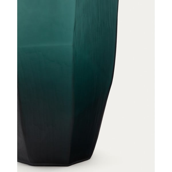 Sklenená váza v petrolejovej farbe (výška 45 cm) Geonix – Kave Home-image-4