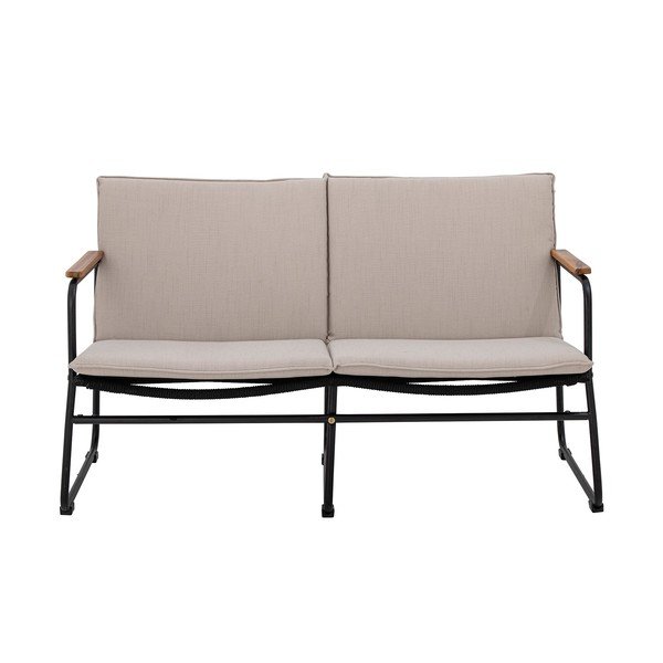 Čierno-béžová záhradná pohovka Hampton - Bloomingville-image-2