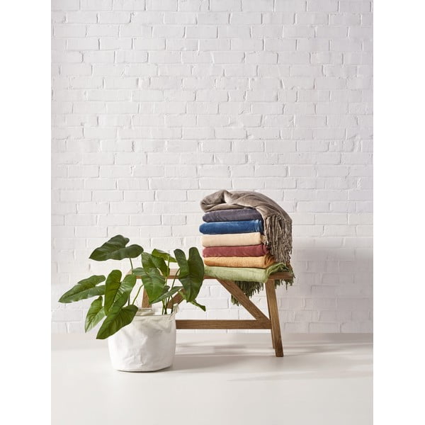 Tmavohnedý pléd Tiseco Home Studio Flanelo, 170 x 130 cm-image-1