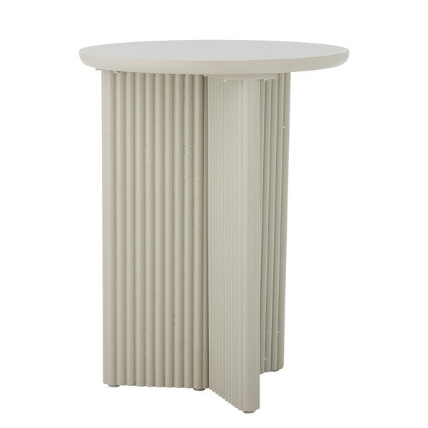 Okrúhly odkladací stolík v dekore jedľa ø 40 cm Edith – Bloomingville-image-3
