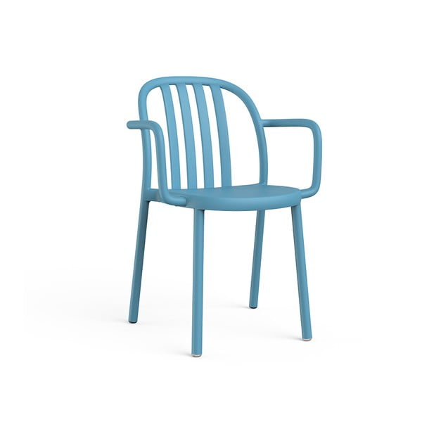 Súprava 2 modrých záhradných stoličiek s opierkami Resol Sue
