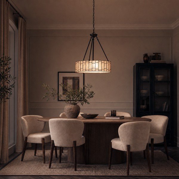 Kovové závesné svietidlo so skleneným tienidlom ø 46 cm Waldorf – Premier Housewares-image-1