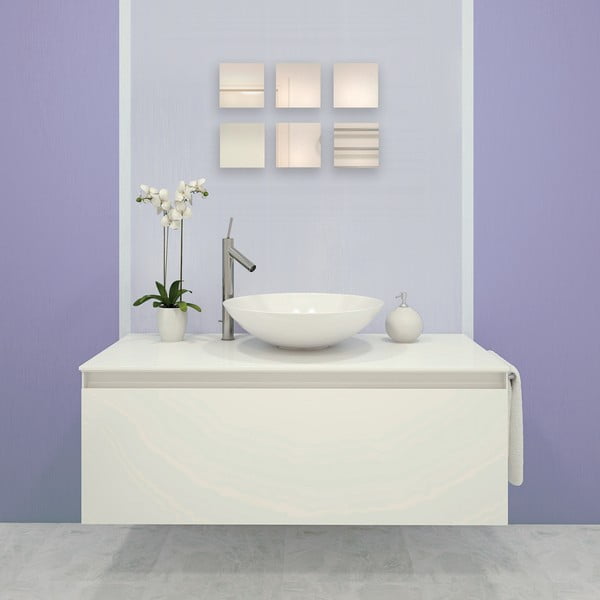 Nástenné zrkadlá v súprave 6 ks 10x10 cm – MSV-image-2