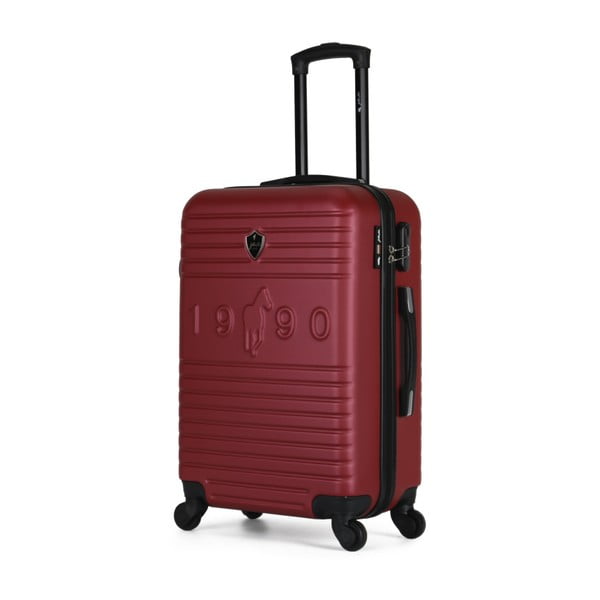 Tmavovínový cestovný kufor na kolieskach GENTLEMAN FARMER Carro Valise Cabine, 36 l-image-4