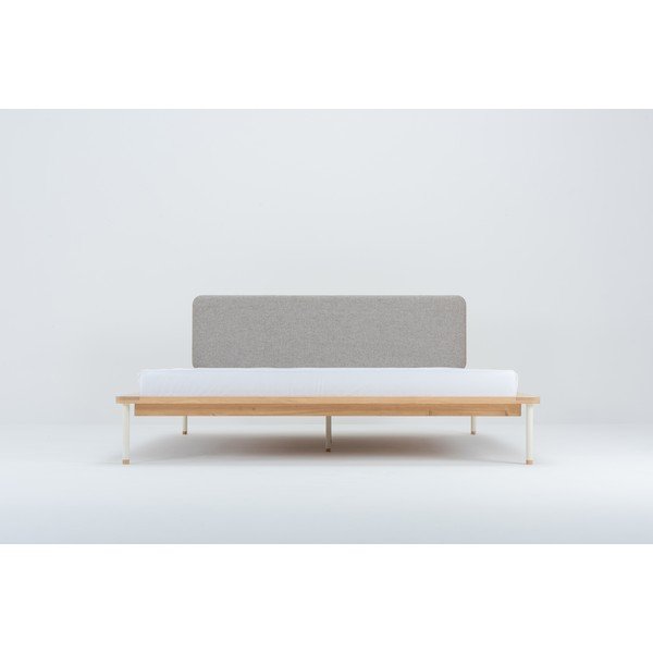 Dvojlôžková posteľ z dubového dreva Gazzda Fina, 180 x 200 cm-image-4