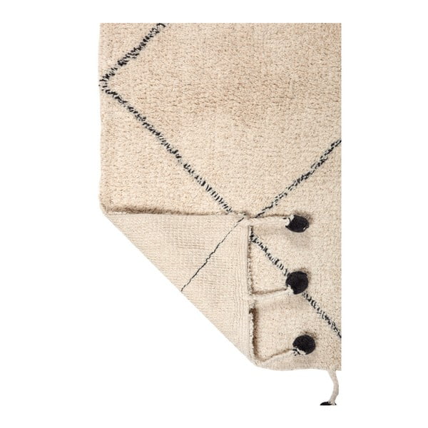 Bavlnený koberec s čiernymi detailmi Nattiot Tanvi, 110 × 170 cm-image-3