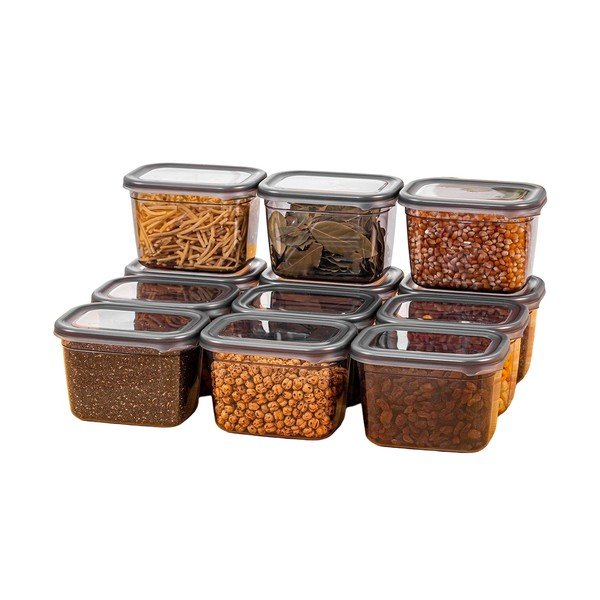 Plastové dózy v súprave 12 ks na potraviny Fresco – Hermia