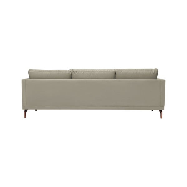 Béžová trojmiestna pohovka s podnožou v zlatej farbe Windsor & Co Sofas Jupiter-image-3