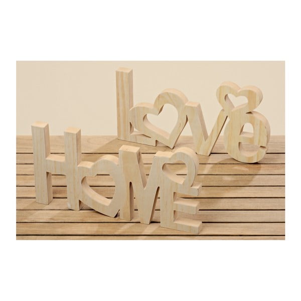Sada 2 dekoratívnych nápisov Boltze Home, Love