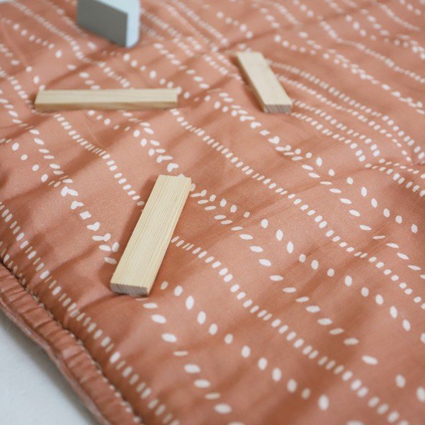 Oranžová detská hracia podložka Nepo Terracotta – Nattiot-image-1