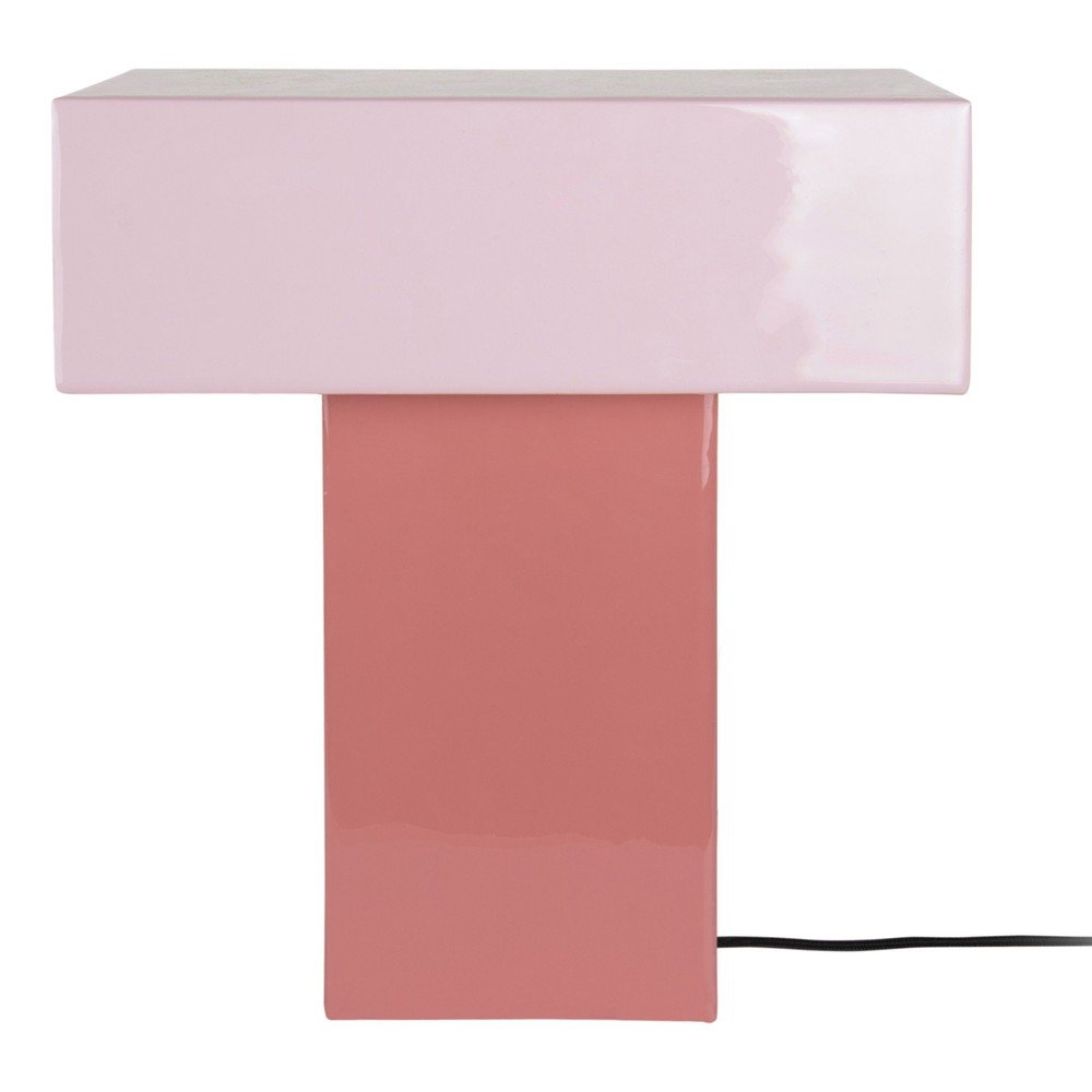 E-shop Ružová stolová lampa (výška 35 cm) Grato Recto – Leitmotiv