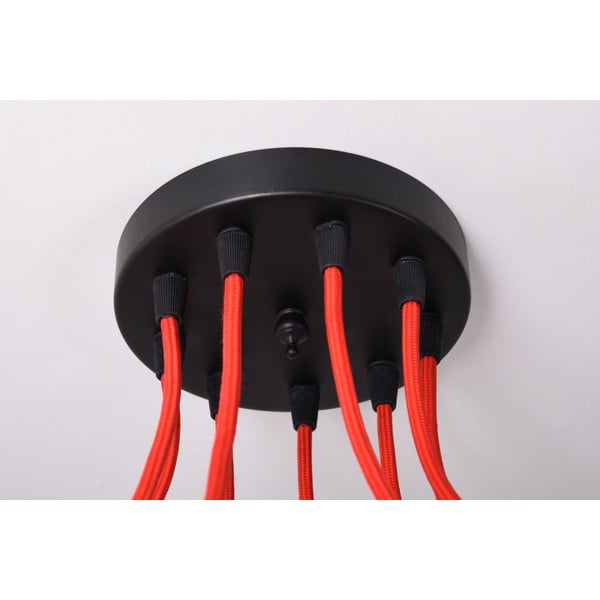 Červené deväťramenné závesné svetlo Filament Style Spider-image-4