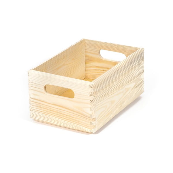 Úložný box z borovicového dreva Compactor Custom, 30 × 20 × 14 cm