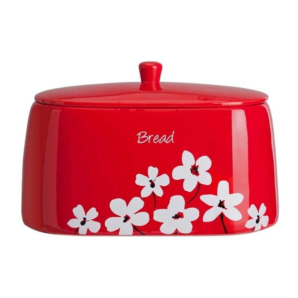 Červený keramický chlebník David Mason