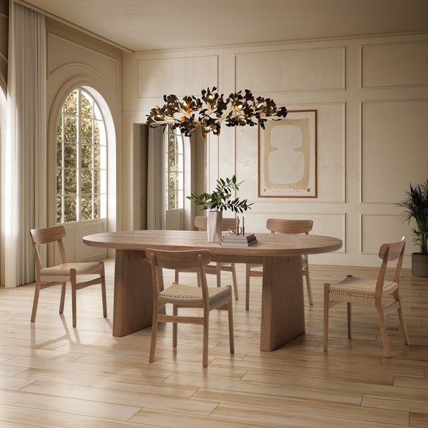 Jedálenský stôl v dekore jaseňa 100x200 cm Blair – MOME-image-1