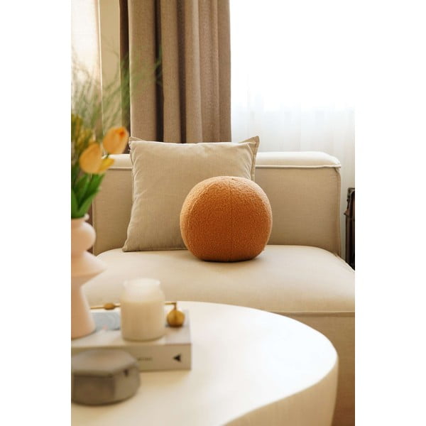 Dekoračný vankúš z materiálu buklé ø 25 cm Top – Mioli Decor-image-2