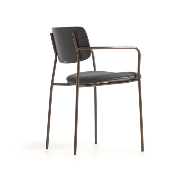 Sivá jedálenská stolička Maureen – Kave Home-image-3