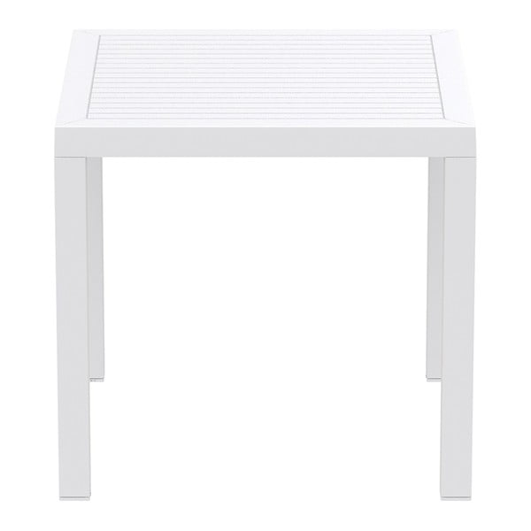 Biely záhradný stôl Resol Arctic, 75 × 80 cm