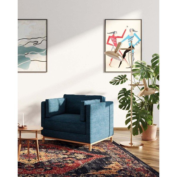 Tmavomodré relaxačné kreslo Celerio – Ame Yens-image-3