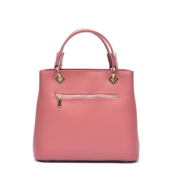 Ružová kožená kabelka Roberta M Salma Rosa-image-4