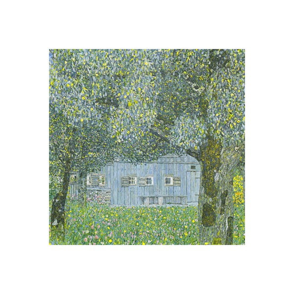 Reprodukcia obrazu Gustav Klimt - Upper Austrian Farmhouse, 50 x 50 cm