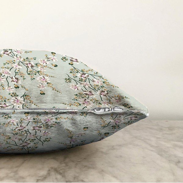 Zelená obliečka na vankúš s prímesou bavlny Minimalist Cushion Covers Bloom, 55 x 55 cm-image-1