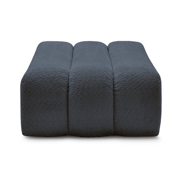 Tmavomodrá podnožka z textílie buklé Azra – Bobochic Paris-image-4