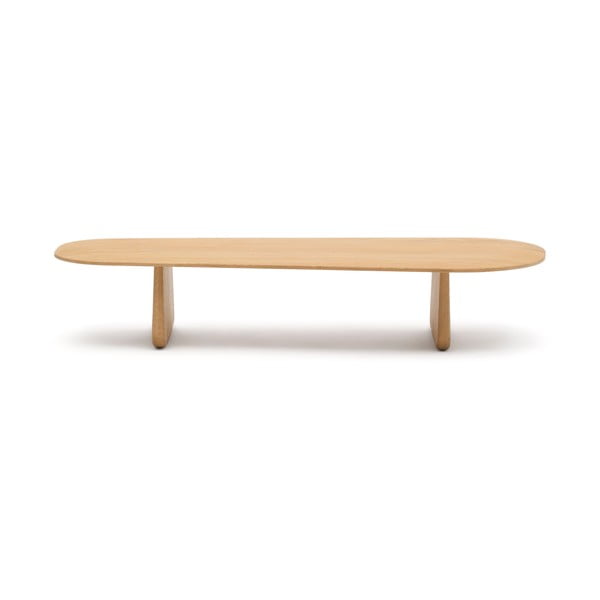 Konferenčný stolík z dubového dreva v prírodnej farbe 64x146 cm Pirita – Kave Home