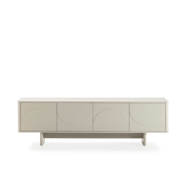 Krémovobiely TV stolík 180x55x40 cm Solei – MOME