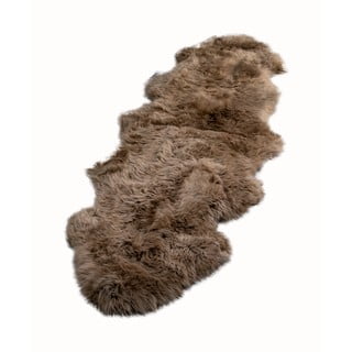 Hnedá ovčia kožušina Native Natural Double, 60 x 240 cm