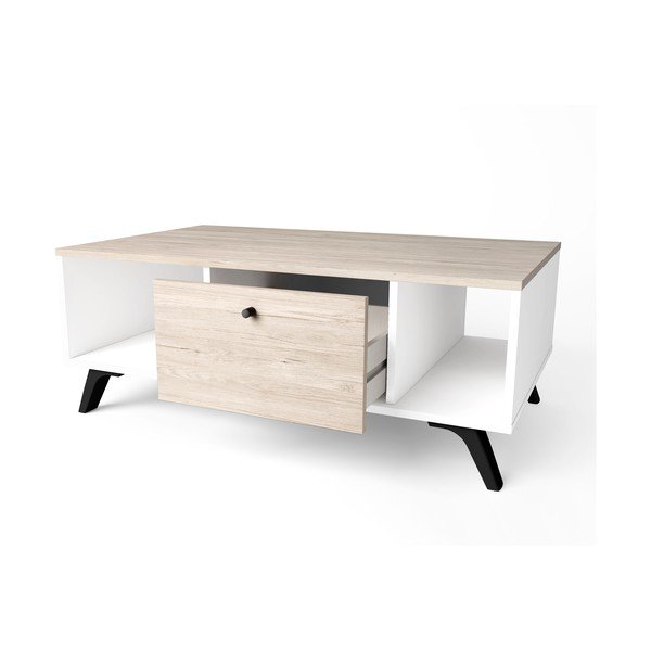 Konferenčný stolík v dekore duba v prírodnej farbe 60x100 cm Sahara - Marckeric-image-3